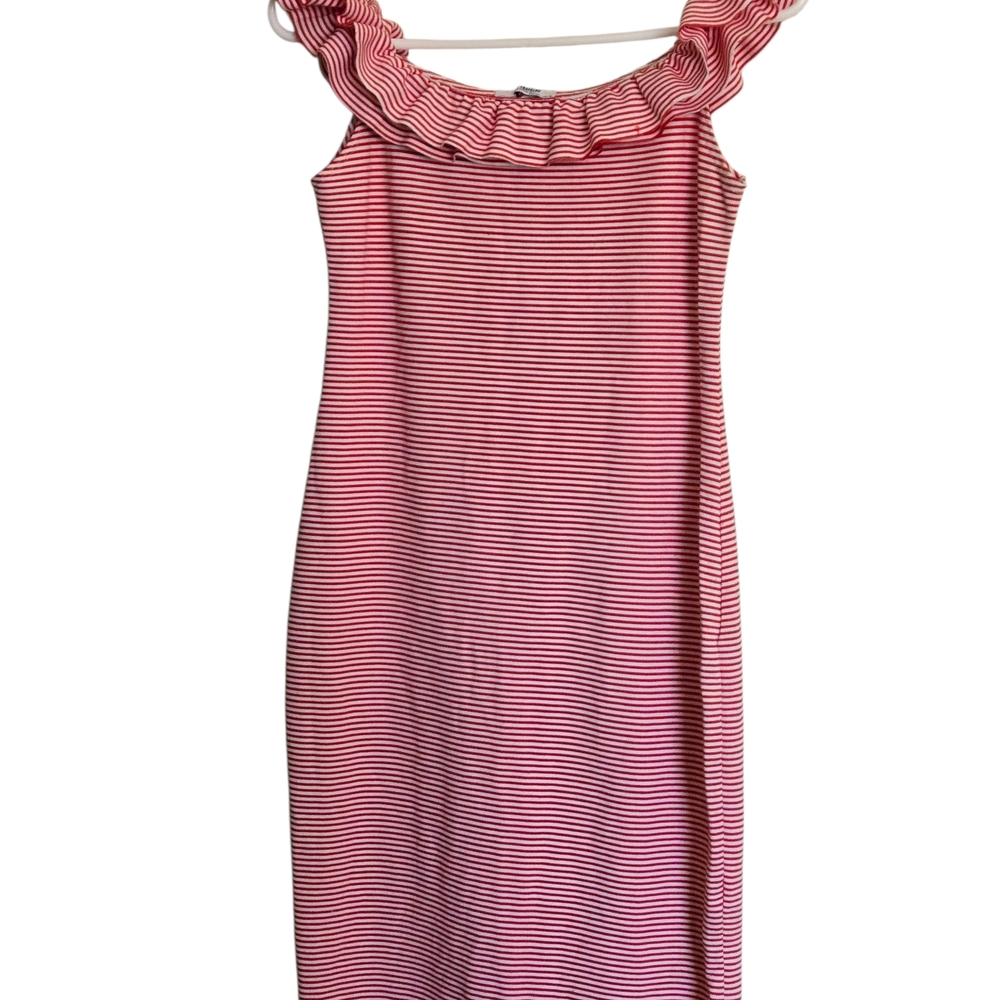 Zara Trafaluc Red and White Striped Tee